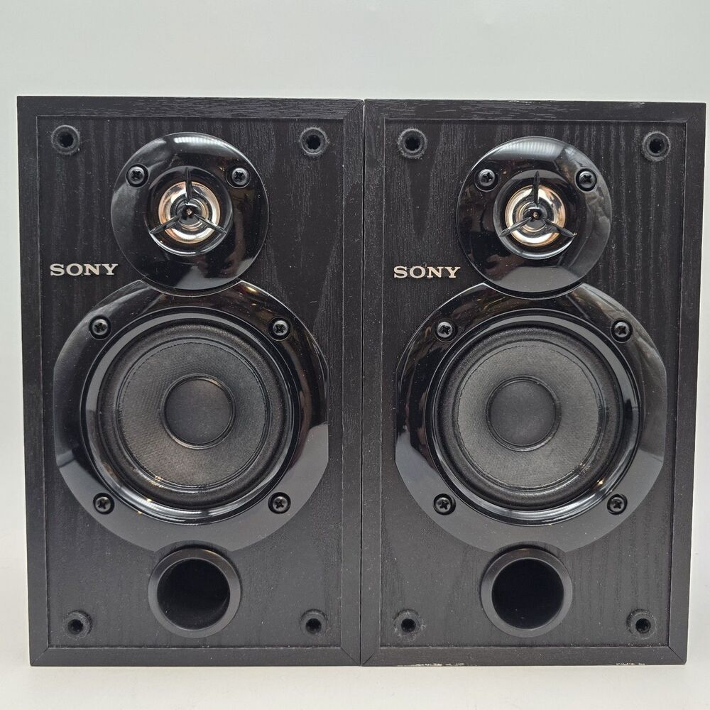 SONY SS-MSP69R Surround Sound Speaker Set of 2 Black Speakers